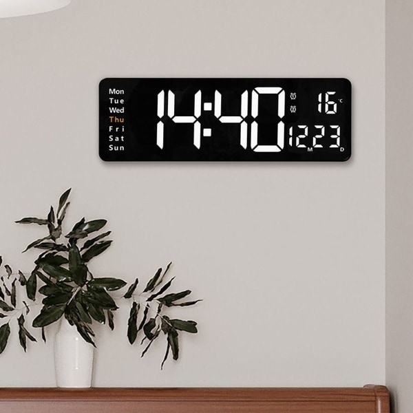 Stort digitalt display med integreret LED-belysning