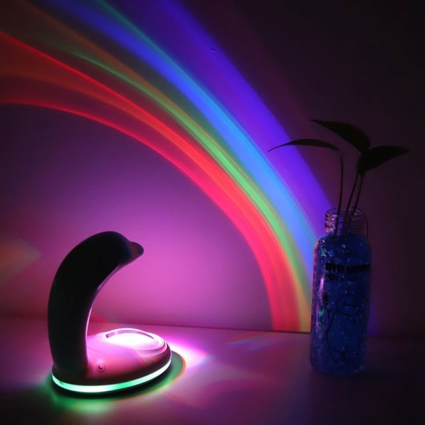 0,5W DC5V Rainbow projektorlampe for Romantisk hjemmesoverom
