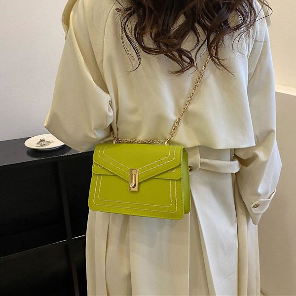 Elegant kunstig skinn middagskonvolutt clutch veske sammenleggbar veske egnet for fester, bryllup