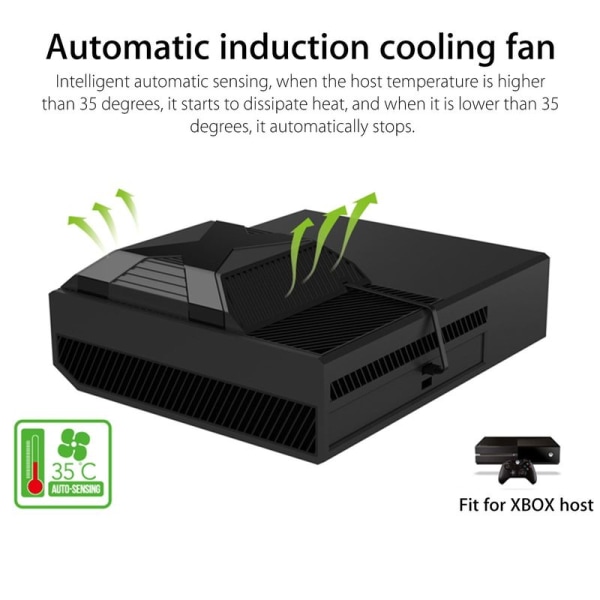 Auto-sensing ekstern vifte for Xbox One