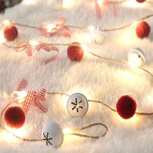 LED julgransdekoration ljus tallkotte koppar