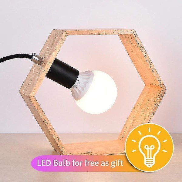 Kreativ bordslampa tr? sing