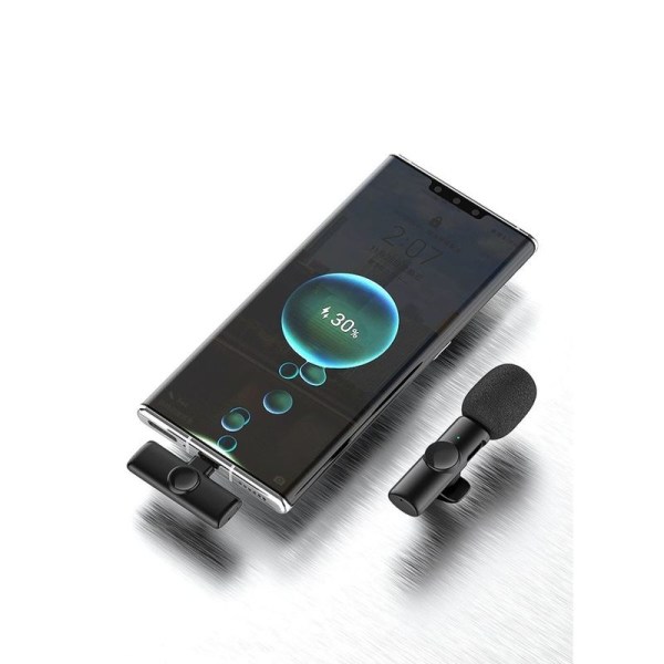 Trådløs lavalier-mikrofon, plug & play