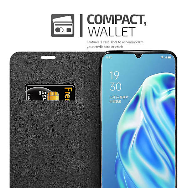 Oppo A91 -kotelo - jalustatoiminnolla ja korttipaikalla