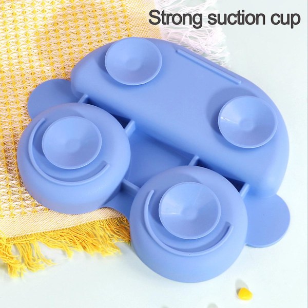 Baby klapvogn formet silikone tape sugebakke, anti overløb, let at rengøre, bruges til træning og fodring