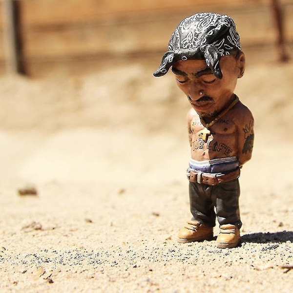 Rapper hyllningshartsstatyett Minis Ornts R Tupac