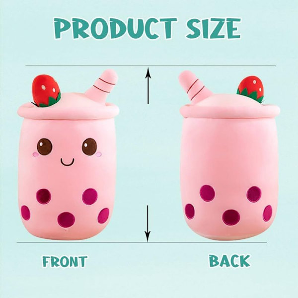 Boba Tea Kos Koselig Plysj, Plysj Fylt Leke Boba Te Kopp Kaffe 50cm