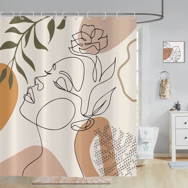 Bruseforhæng 180x200cm boheme vandtæt bruseforhæng