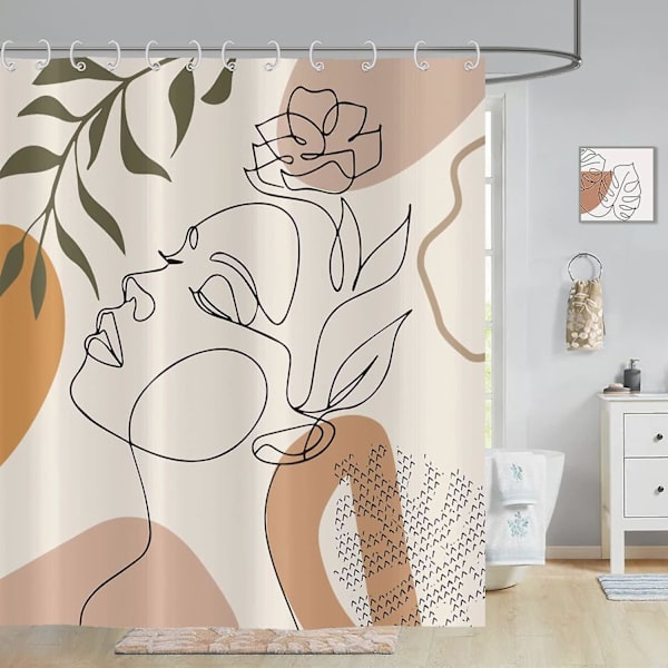 Suojakalvo 180x200cm boheemi vedenpitävä suihkuverho