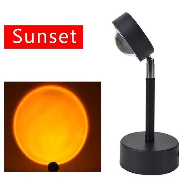 Projektorilamppu 180 astetta pyörivä auringonlasku osapuoli projektiolamppu lahja auringonlasku