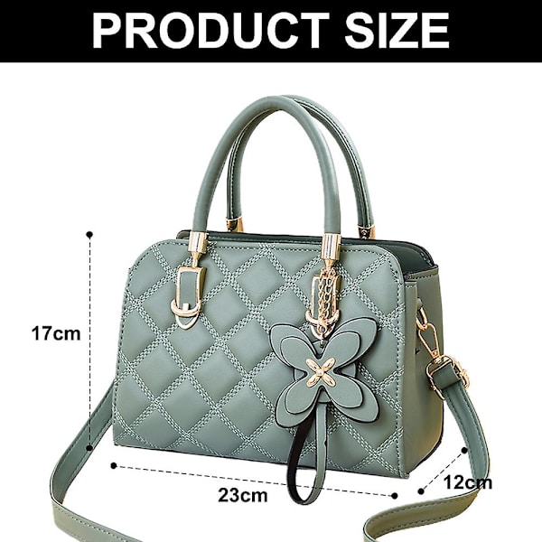 Ny Fashion Rhombus Bærbar Lille Firkantet Taske Kunstlæder Skuldertaske Crossbody Taske