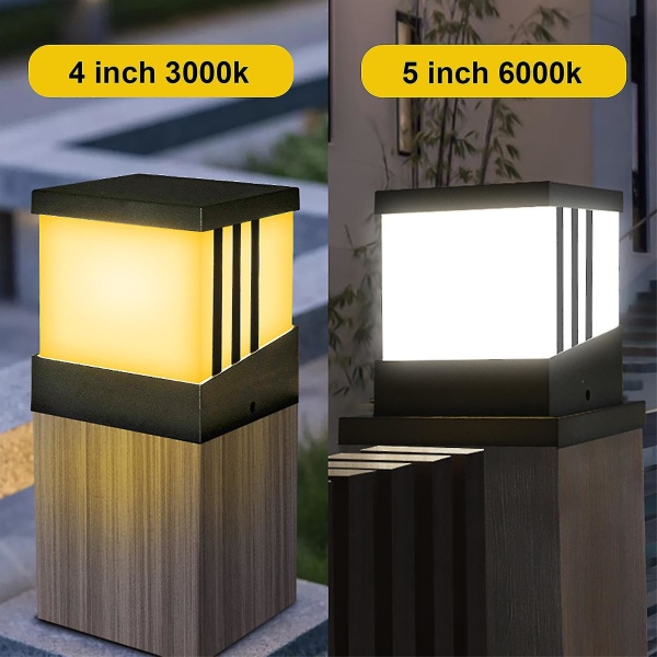 Trefarget temperatur solcelle stolpehodelampe Sollampe Landskapslampe Villa Vegglampe Innendørs Landskapslampe 133 X 133 x 133cm
