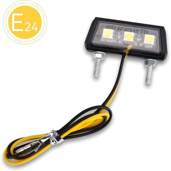 Universal LED-nummerpladelys til motorcykel 12V Mini Micro Nummerpladelys Motorcykellys