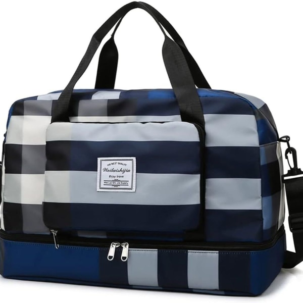 Sammenfoldelig rejsetaske sportstaske med 40L stor kapacitet håndbagagetaske