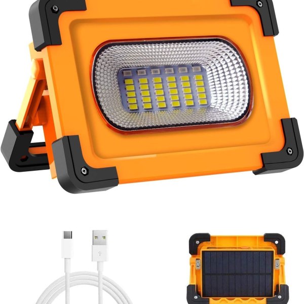 Oppladbar LED-disk 60W 3000 lumen arbeidslys