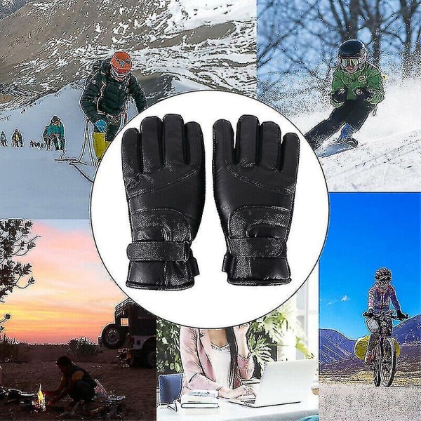 Elektriska USB-uppvärmda handskar värmare handrechargeable utomhus motorcykelvantar