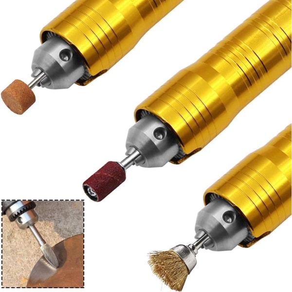 Gasea fleksibelt aksel roterende værktøj 6 mm med 0,5-6,5 mm nøglepatron e