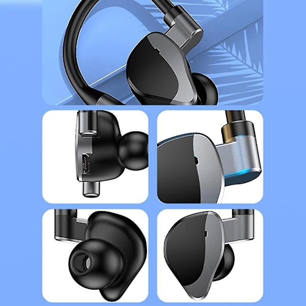 Brusreducerande in-ear-hörlurar med rent ljud och kraftfull bas, hörlurar med högkänslig mikrofon och volymkontroll, hörlurar för iPhone