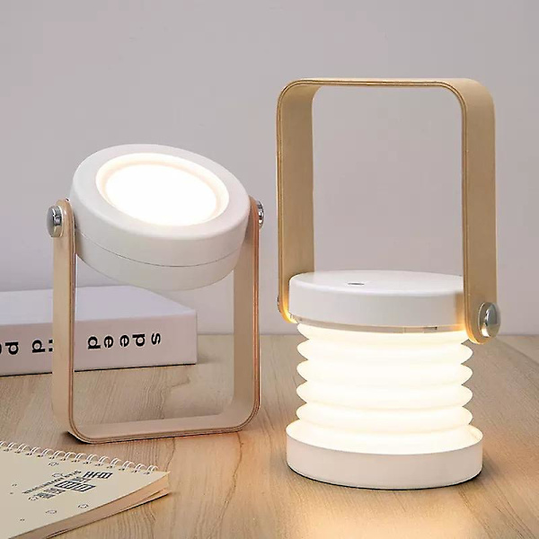 Sänglampa Dimbar Touch Light, Sänglampa Med Bärbar Nattduksbord Säker Nattlampavit