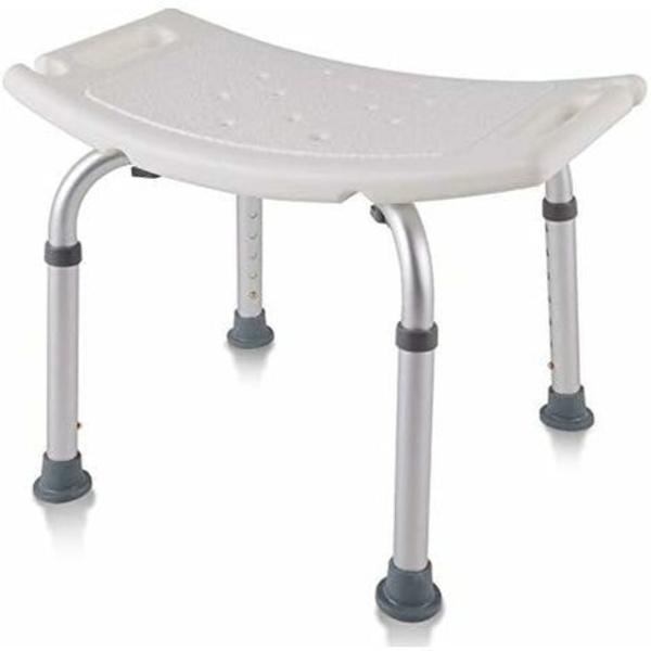 Dusjkrakk dusjstol 38-53cm høydejusterbar dusjkrakk sklisikker badestol dusjhjelp aluminium og plast dusjstol for eldre