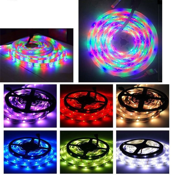LED-ympäristövalo taustavalaistuksella, USB Bluetooth APP, 30 valoa