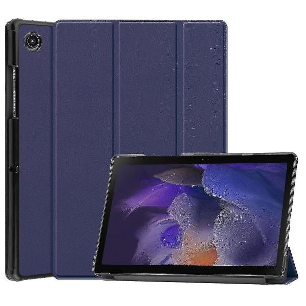 För Samsung Galaxy Tab A8 10,5" 2022-modeller (sm-x200/x205), cover, automatisk väckning/sömn, mörkblå