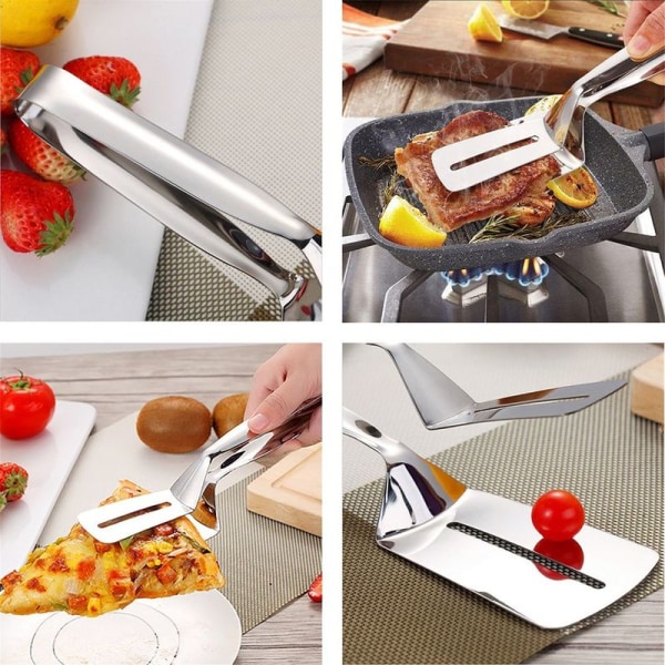 Rustfrie grillklemmer i rustfritt stål for biff, kjøkkenslikkepott, pizza