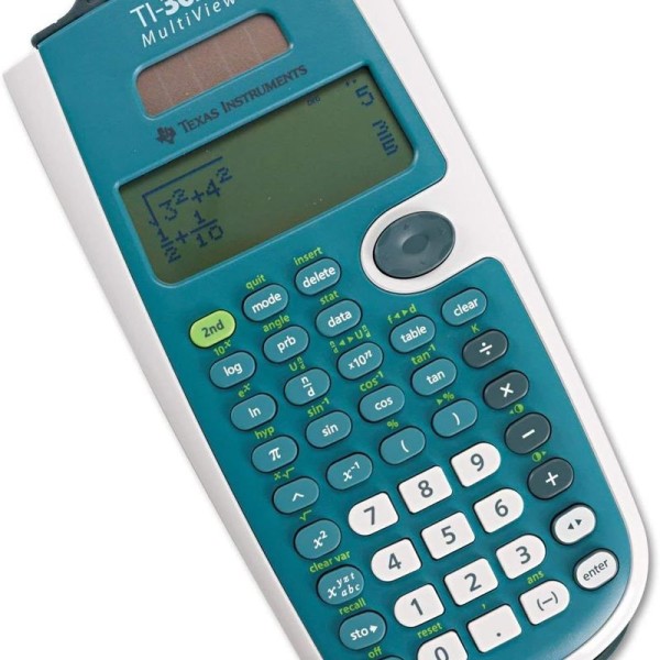 Vetenskaplig multi-view-kalkylator, 16-bitars, 4-trådig, batteri/solcell