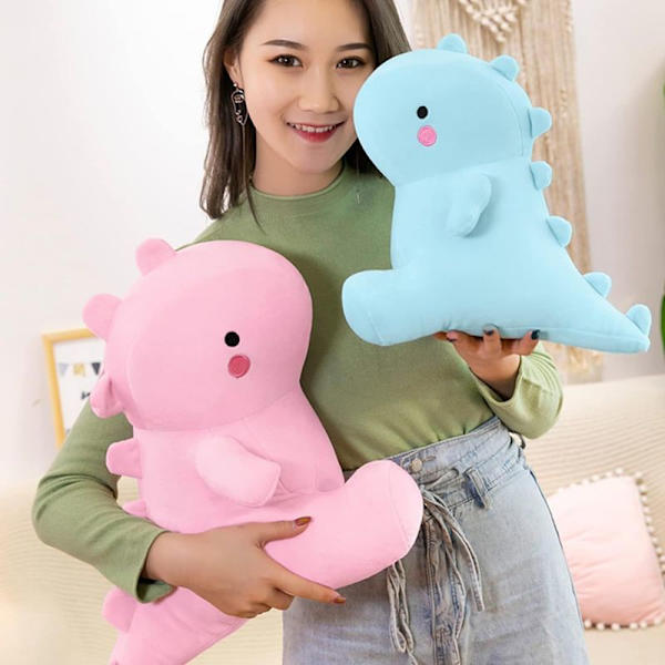 Pehmolelu dinosaur pehmolelu, pehmolelu dinosaur pehmolelu tyyny lelu, pinkki 45cm
