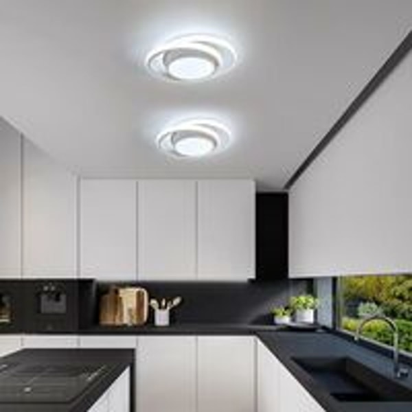 LED-kattovalaisin, pyöreä kattovalaisin 32W 2500lm, moderni kattovalaisin eteiseen Sch