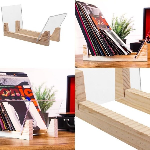 Plateholder for vinylplater - stabler opptil 50 album