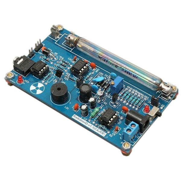 Omonterad DIY Geiger-räknare delar kit modul kärnstrålning detektor med