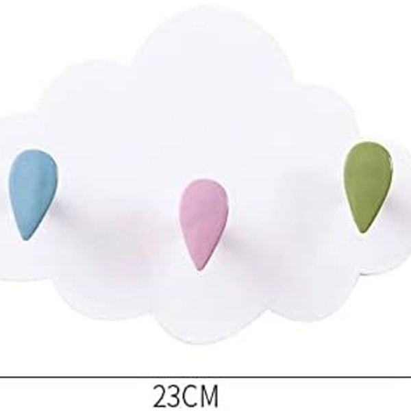 Cloud children's coat hook without drilling installation wall hook children's wall coat rack with