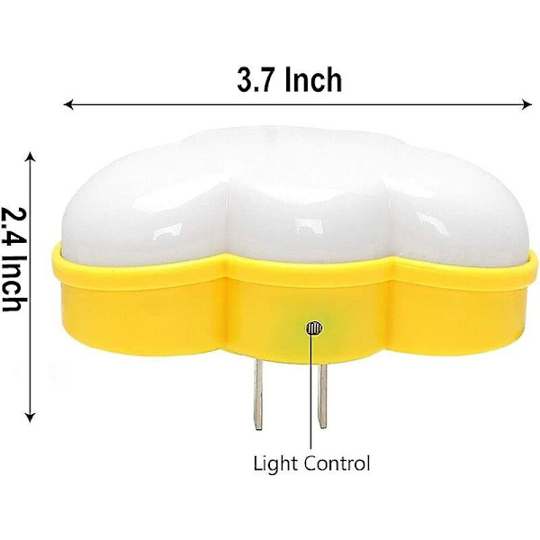 Sensor LED nattlampa, nattljus för barn och vuxna, söt drömlampa vägglampa moln nattlampa för sovrum, badrum, toalett, trappor, kök