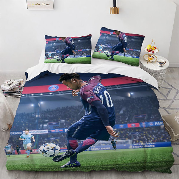 Zqmx-32# Cross Soccer Star 3d Digital Printing Home Quilt Cover, Lakan, Örngott, Sängkläder