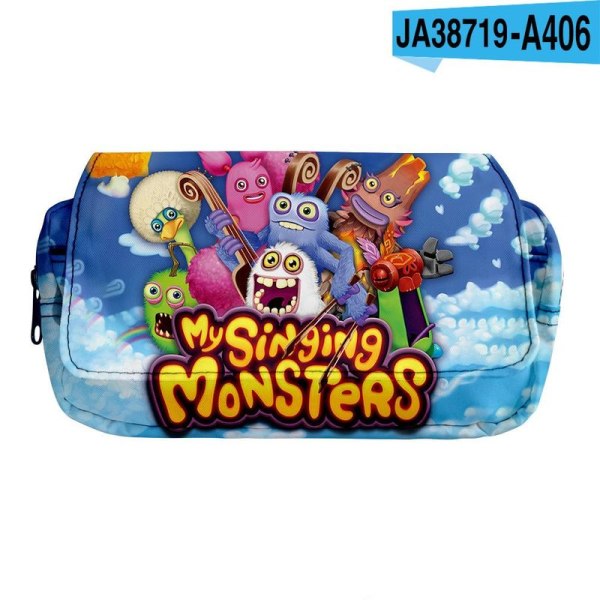 My Singing Monsters case med 2 fack Mammott Toe case för animefans