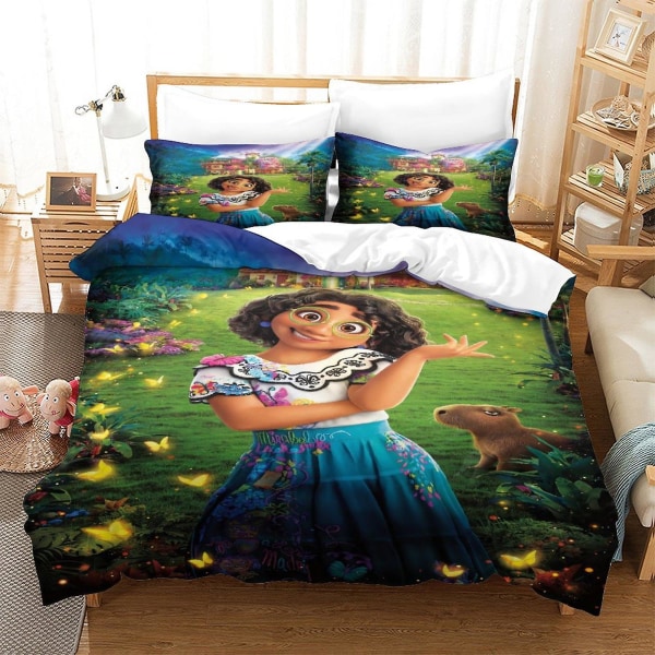 Magic Full House-20 # Magic Full House Digital Printing Three Piece Set Solid 90g Brushed Duvet Cover Pillowcase Logo