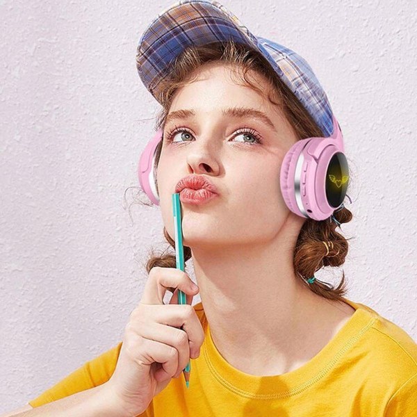 Huvudmonterat Bluetooth-headset, live-hörlurar, söta