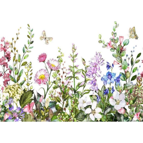 Planter og blomster kreative multi-collager grønne plantevæg