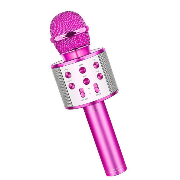 Bluetooth karaoke mikrofon, multifunktionell trådlös karaoke handhållen enhet