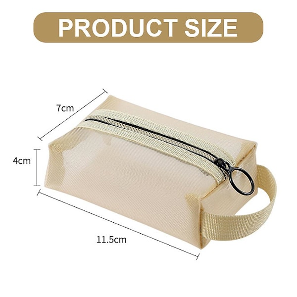Mesh kosmetik taske, rejseartikler, toilettaske, lavet af nylon fortykket mesh