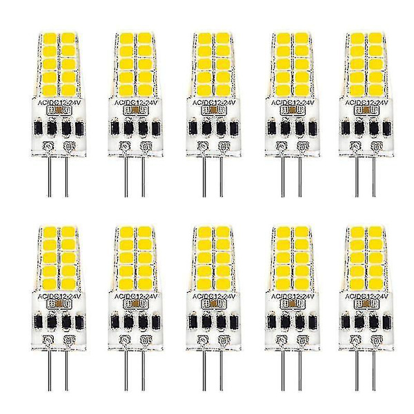 G4 LED-lampa AC/DC12V-24V 3W LED G4-lampa 20 LED 360° strålvinkel Ljus 2835SMD ersätter 30W Halog-10-korn