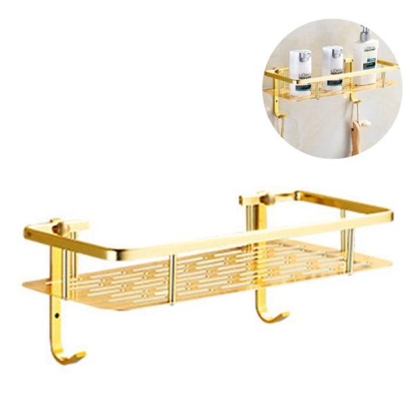 Shower Shelf Shelf Shower Bathroom Rectangular Corner Shelf Gold