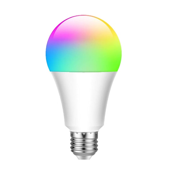 E27 B22 E26 Wifi-pære, dæmpbar, stemmestyring, Rgb 7w, mobil trådløs Wifi Smart Led-pære til indendørs brug