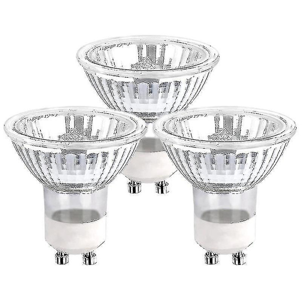 Gu10 Halogenlampa 35w Dimbar, 220v Gu10 Halogen Spotlight Lampa 2 Pin, 400 Lumen, 2800k Värme, Levereras Med 3 St