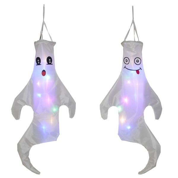 Hymyilevä 3D-haamu tuuliviiri: Halloween-koriste kotiin, litteä pussikoriste