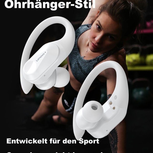 Bluetooth 5.3-hovedtelefoner til sport, trådløse in-ear-hovedtelefoner, ørekrog-hovedtelefoner