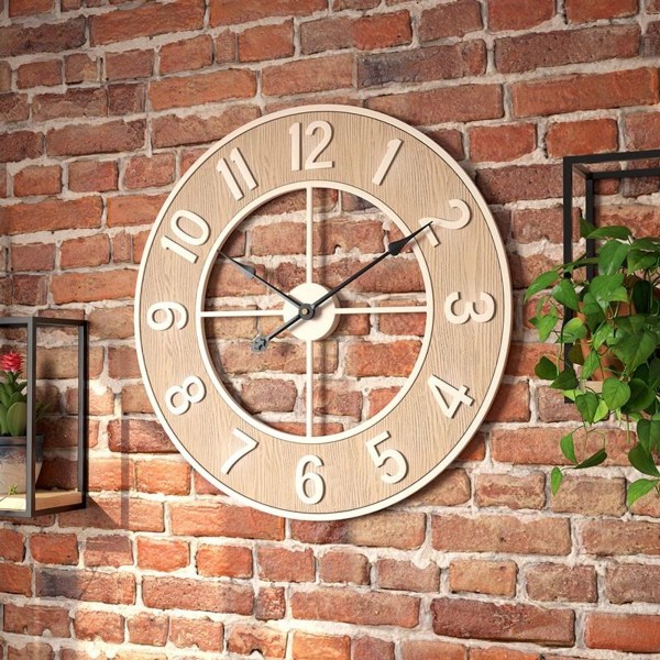 60cm Hageklokke Værbestandig Retro Design 23 Tommer