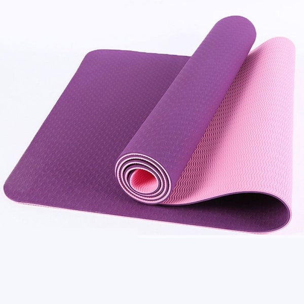 TOPLUS gymnastikkmatte, yogamatte, yogamatte, polstret og sklisikker for trening