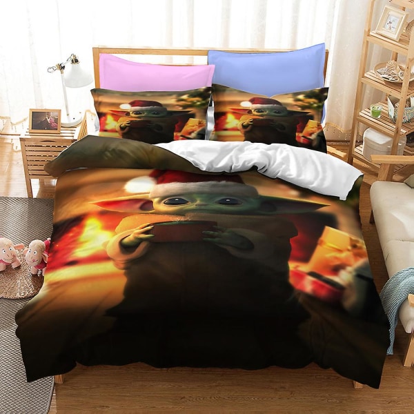 Mandallo Y022 # Hemtextil Mandalorian Series Quilt Cover Digitaltryck Tredelad Set 3d
